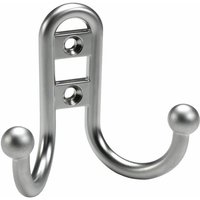 Mantelhaken 6,8 x 7,7 x 3,5 cm Aluminium-Optik - 1 Stück Haken - Hettich von HETTICH