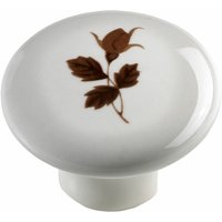 Möbelknopf Keramik weiß mit floralem Motiv ø 38,0 mm - 1 Stück Möbelbeschläge - Hettich von HETTICH