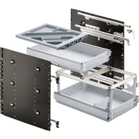 Systema Top 2000 Schnellmontage-Set Sil Sys,Voll-/Überauszug,ET 530, alu - Hettich von HETTICH