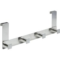 Hettich - Türgarderobe 4 Haken 40,0 x 13,5 x 6,0 cm Edelstahl eckig Hakenleiste von HETTICH