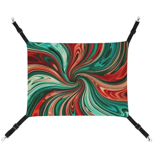 HETVBNS Psychedelic Swirl Pattern Pet Hammock for Cats & Dogs, Soft Breathable Canvas Hanging Hammock with Adjustable Straps, Comfortable & Durable Hanging Bed for Small to Medium Pets HETVBNS Psychedelic Swirl Pattern Pet Hammock for Cats & Dogs, Soft Breathable Canvas Hanging Hammock with Adjustable Straps, Comfortable & Durable Hanging Bed for Small to Medium Pets von HETVBNS