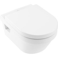 Villeroy&boch - Architectura - Wand-WC, mit Sitz SoftClose, Rimless, mit CeramicPlus Alpinweiß 5684HRR1 von Villeroy & Boch