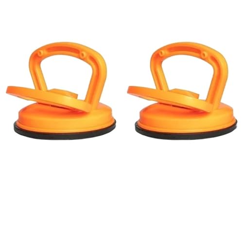 Manueller Saugheber, Umzugswerkzeuge, Fliesenbefestigungs-Saugnapf for Glassauger, Porzellanfliesen-Adsorber, Magnet-Vakuum-Saugnapf zum Bewegen und Anheben von Glasfenstern(1claw 2PCS) von HEUchuan
