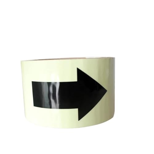 Selbstklebendes Leuchtband, im Dunkeln leuchtendes Band, fluoreszierende Aufkleber, Korridor, Theater, Sicherheitsausgang, Heimdekoration, Warnband für Straßeneinrichtungen Sicherheitserinnerung(Arrow von HEUchuan