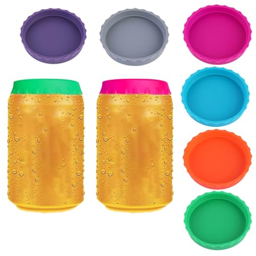 HEVIBK 6 Stück Silikon Dosendeckel, Getränkedosen Deckel, Dosenverschluss, Mehrfarbig, Rund, BPA-frei, Dishwasher Safe HEVIBK 6 Stück Silikon Dosendeckel, Getränkedosen Deckel, Dosenverschluss, Mehrfarbig, Rund, BPA-frei, Dishwasher Safe von HEVIBK