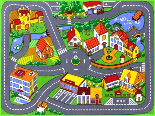 HEVO Quiet Town Teppich Kinderteppich | Spielteppich 95x133 cm von HEVO