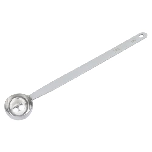 HEVSTIL 1 Esslöffel Kaffeeschaufel, 20 cm langer Griff, 1 Esslöffel (10 ml), Edelstahl-Kaffeemesslöffel und Schaufel mit langen Griffen für gemahlenen Kaffee von HEVSTIL