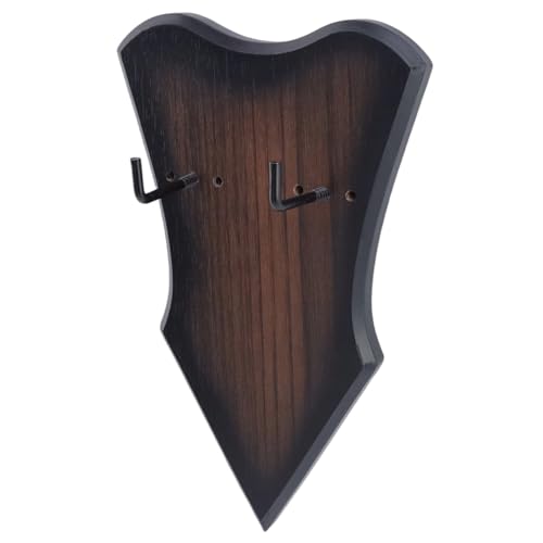 HEVSTIL Mittelalterlicher Schwert-Aufhänger, Wandhalterung, verstellbarer Hakenabstand (4,3 cm, 7 cm, 9,7 cm), 16 x 26,9 cm, Waffen-Display für Äxte, Anime-Schwerter von HEVSTIL