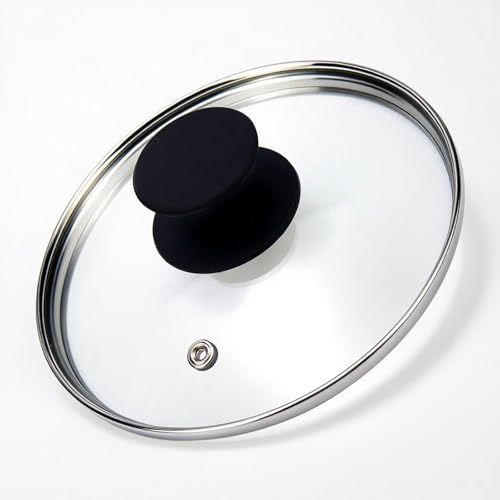 HEVSTIL Universal-Deckel für Töpfe, Pfannen und Bratpfannen, 17 cm, transparenter Glasdeckel mit hitzebeständigem Silikongriff HEVSTIL Universal-Deckel für Töpfe, Pfannen und Bratpfannen, 17 cm, transparenter Glasdeckel mit hitzebeständigem Silikongriff von HEVSTIL