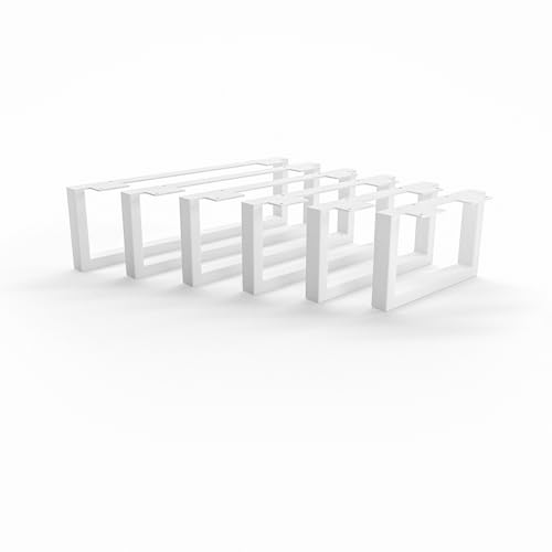 HEVVA 15 cm hohe Möbelfüße 20/25/30/35/40/45/50 cm | Graz | Möbelbeine, Schrankfüße, Sockelfuß für Schrank, Couch, Sofa, Bett oder Sideboard | (30 cm, 2er Set - Weiß/White) von HEVVA