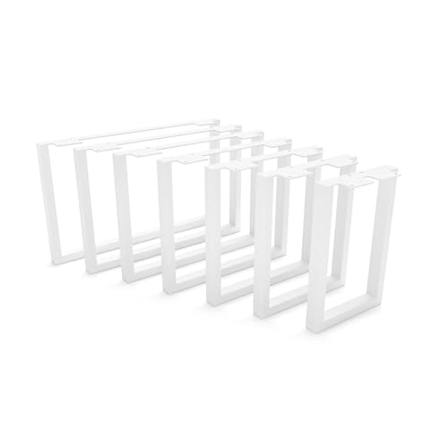 HEVVA 30 cm hohe Möbelfüße 20/25/30/35/40/45/50 cm | Graz | Möbelbeine, Schrankfüße, Sockelfuß für Schrank, Couch, Sofa, Bett oder Sideboard | (2er Set - Weiß, 35 cm) von HEVVA