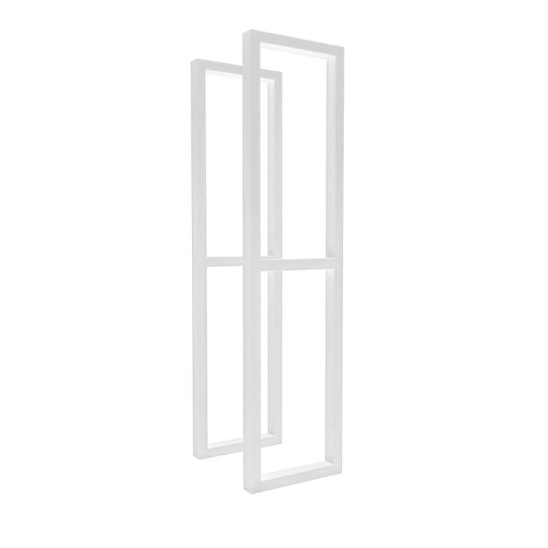 HEVVA Gestell Doppel-Waschtisch NECKAR 20 cm Tief 2er Set Weiß von HEVVA