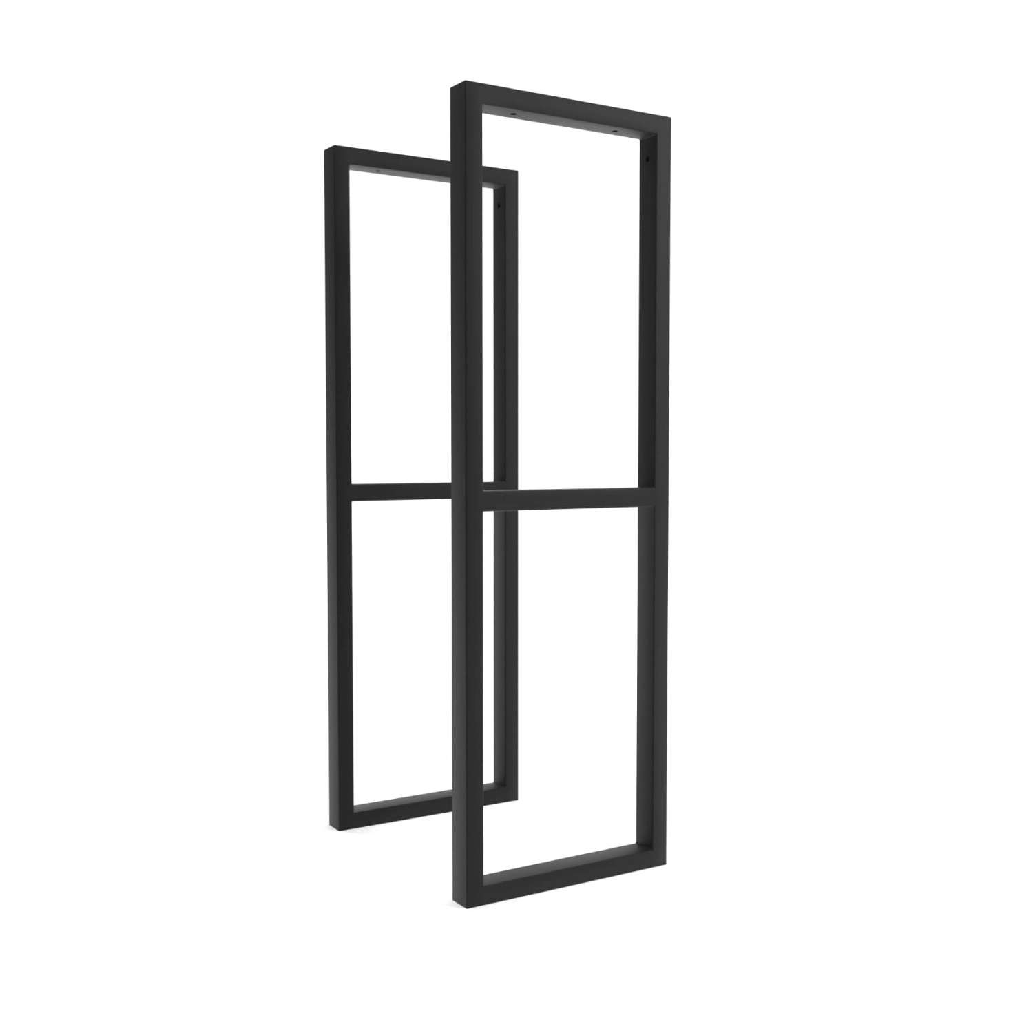 HEVVA Gestell Doppel-Waschtisch NECKAR 25 cm Tief 2er Set Schwarz von HEVVA