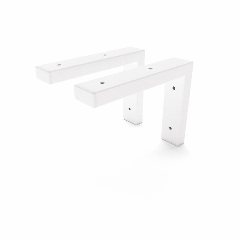 HEVVA Schwerlast Regalhalterung MAIN 20 cm Tief 2er Set Weiß von HEVVA