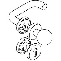 Hewi - 111R03.133 99 Rosettengarnitur 111R03.133 Kunststoff 99 U-Form pz din links von HEWI