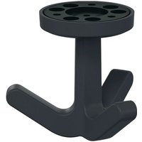 Dreifachhaken Serie 477 matt, elastisch 92 anthrazitgrau Höhe 69 mm Ø 51 mm von HEWI