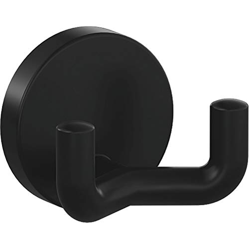 HEWI 477.90B025 90 Mantelhaken 477.90.025 Breite 60 mm,Tiefe 43,5 mm,Polyamid tiefschwarz, Farbe: schwarz matt von HEWI