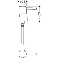 HEWI Pumpenkopf System 815, für 815.06. 11005 u. 815.06. 11095 von HEWI