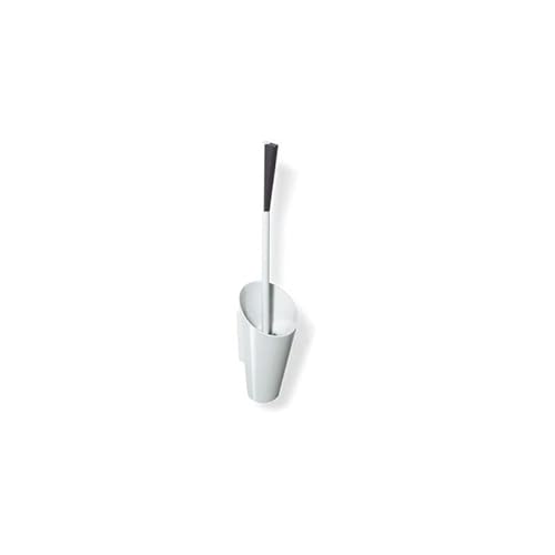 HEWI WC-Bürstengarnitur 801 (Farbe anthrazitgrau, Toilettenbürste mit Behälter, kegelförmige Form, WC-Garnitur für Wandmontage, Griff ergonomisch, Bürstenkopf schwarz) 801.20.100 92 von HEWI