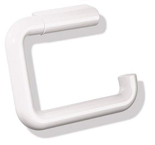 HEWI WC-Papierhalter Serie 477, Papierhalter u-förmig, Toilettenpapierhalter weiß, 160x120x21 mm - 477.21.100 99 von HEWI