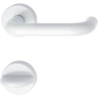 Hewi - Türbeschlag 111.23 r Türgriff für Innentür auf Rosette wc Polyamid, reinweiß von HEWI