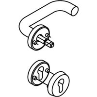 [NEUWERTIG] B-Ware Hewi Halbgarnitur Türdrücker Set Schutzrosette Edelstahl Xa 8mm 111 Xah22 von HEWI