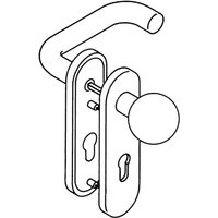 [NEUWERTIG] B-Ware Hewi Kurzschildgarnitur Drückergarnitur Türbeschlag Tiefschwarz Kunststoff Pz von HEWI