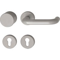 Türbeschlag 111.20R/122.23 Wechselgarnitur Türgriff für Innentür auf Rosette PZ felsgrau von HEWI