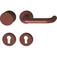 Türbeschlag 111.23R/122.23 Wechselgarnitur Türgriff für Innentür auf Rosette PZ rubinrot von HEWI