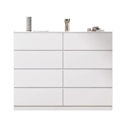 Schubladenschrank Schubladenschrank, Schlafzimmer-Aufbewahrungsschrank, Moderner Einfacher Schubladenschrank, Kommode, Aufbewahrungsschrank, Wohnzimmerwand Schubladen Schrank ( Color : White , Size : von HEWOOJA