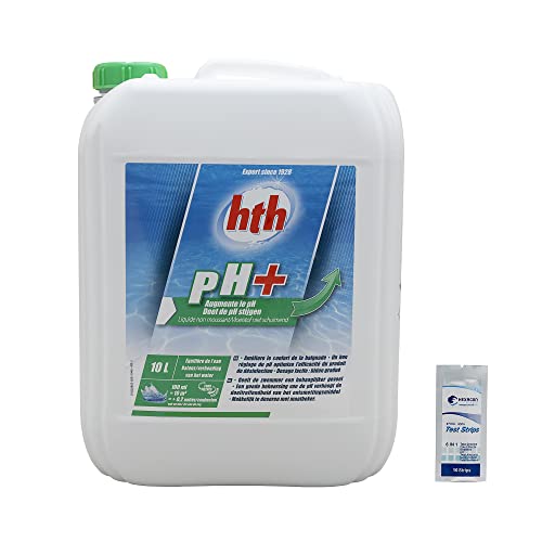 HEXAGON PISCINE ET SPA pH Plus Flüssigkeit - 10 l | Pool pH-Korrektor flüssig - Erhöht den pH-Wert + 10 HPS-Tests, 6-in-1 von HEXAGON PISCINE ET SPA