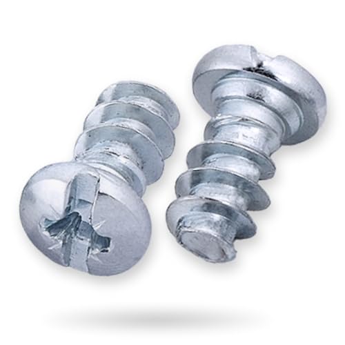 HEXATON Euroschrauben mit Rundkopf - 6,3 x 16 mm - 100 Stück - Möbelschrauben für Scharniere, Schubladenführungen HEXATON Euroschrauben mit Rundkopf - 6,3 x 16 mm - 100 Stück - Möbelschrauben für Scharniere, Schubladenführungen von HEXATON