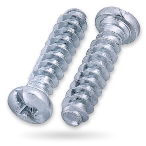 HEXATON Euroschrauben mit Rundkopf - 6,3 x 24 mm - 100 Stück - Möbelschrauben für Scharniere, Schubladenführungen HEXATON Euroschrauben mit Rundkopf - 6,3 x 24 mm - 100 Stück - Möbelschrauben für Scharniere, Schubladenführungen von HEXATON
