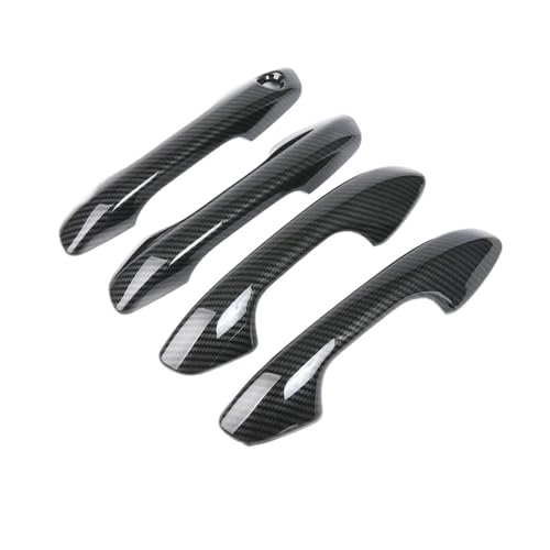 Auto-Außentürgriffe Für Kia Für Rio 4 X-linie 2017-2020 ABS Chrom Carbon Faser Türgriff Abdeckung Borte Auto Dekoration Styling Zubehör Türgriff(Carbon Fiber handle) von HEXEH