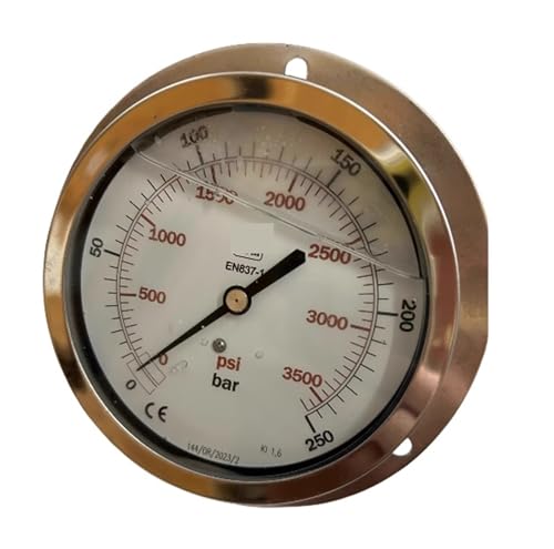 Differential Pressure Gauge EN837-1 100 Mm Dial Diameter Flanged 250 Bar Transmitter For Factory Measurements, Industrial Applications, Etc von HEXEH