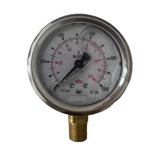 Differential Pressure Gauge EN837-1 213.53.063 0...1000 Bar/0...100Mpa Radial 63mm G1/4 Transmitter For Factory Measurements, Industrial Applications, Etc von HEXEH
