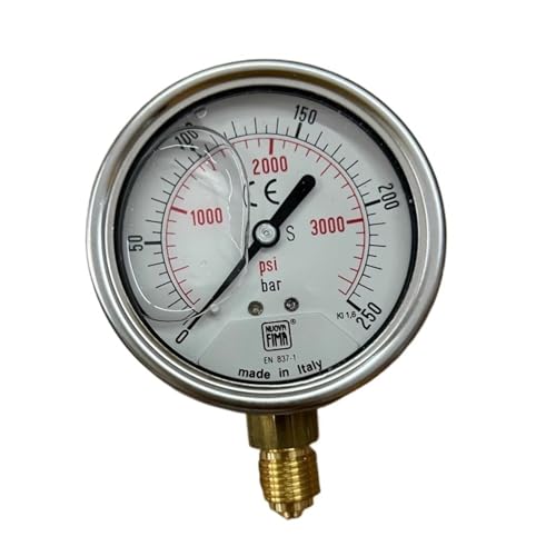Differential Pressure Gauge EN837-1 Dial Size 63 0-250 Bar Transmitter For Factory Measurements, Industrial Applications, Etc von HEXEH