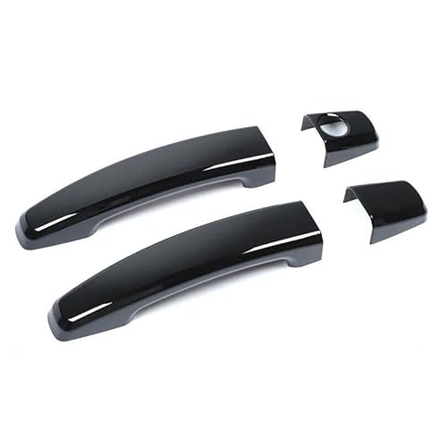 HEXEH Auto-Außentürgriffe 1 Paar Auto Außen Links Rechts Türgriff Abdeckung Trim Cap Set Fit Für Camaro 2010-2015 Schwarz ABS Türgriff von HEXEH
