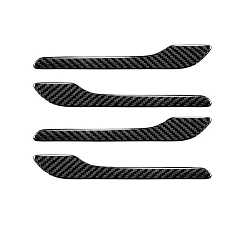 HEXEH Auto-Außentürgriffe Auto Türgriff Abdeckung Trim Glänzend Matt Carbon Faser Vinyl Anti-scratch Schutz Aufkleber Außen Zubehör Für Tesla Für Modell 3 Türgriff(Glossy) von HEXEH