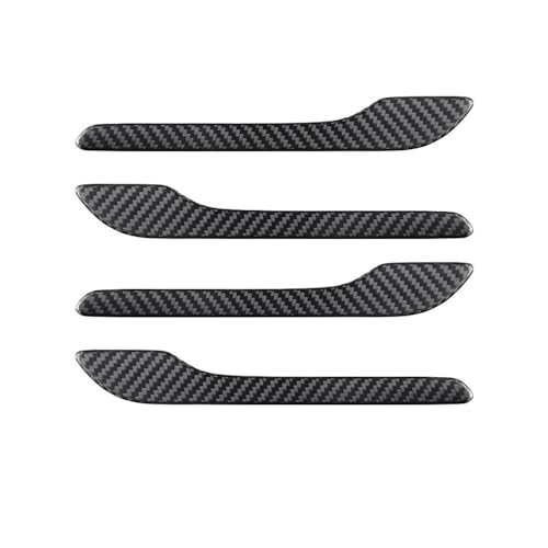 HEXEH Auto-Außentürgriffe Auto Türgriff Abdeckung Trim Glänzend Matt Carbon Faser Vinyl Anti-scratch Schutz Aufkleber Außen Zubehör Für Tesla Für Modell 3 Türgriff(Matte) von HEXEH