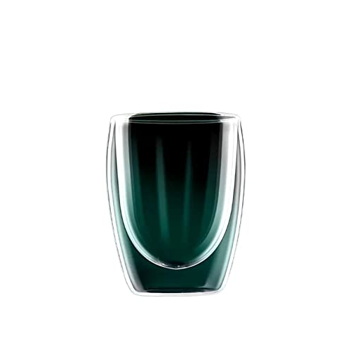 HEXEH Trinkglas High-End-Doppelisolierglasbecher Hochwertige Wasserbecher verdicktes Nicht heißes Handglas Trink Gläser (Color : C) von HEXEH