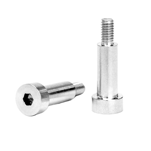 1/10 Stück M2 M2.5 M3 M4 M5 M6 M8 M10 304 A2 Edelstahl Sechskant Innensechskant Kopf Schulterschraube Bolzen(50mm,10Pcs (D)5mm-M4) von HEXHUASR