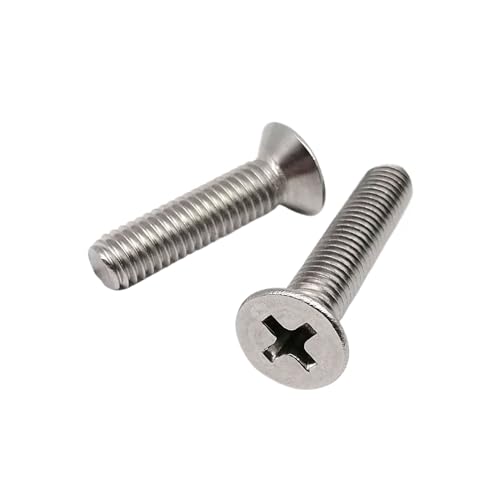 10/100x M1 M1.2 M1.4 M1.6 M2 M2.5 M3 M3.5 M4 M5 M6 304 Edelstahl DIN965 Kreuz Flach Senkkopf Schraube Bolzen(16mm) von HEXHUASR