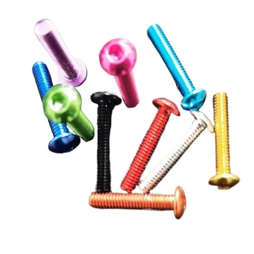 10 stücke iso7380 Aluminium rundkopfschraube M3 M4 M5 M6 * 5/6/8/10/12/16/20/25 bunte Aluminium innensechskant runde kopfschraube(M6X10,Pink) von HEXHUASR