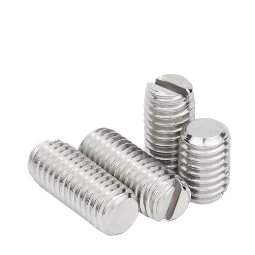 10 teile/los edelstahl schlitz set schraube mit flache spitze M1.6 M2 M2.5 M3 M4 M5 M6 M8 DIN551(6mm x10pcs,M1.6) von HEXHUASR