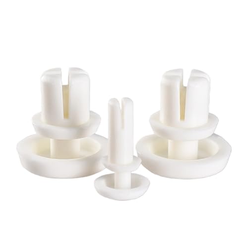 100/200 Stück R-Typ Nylonniete R2024-R6080 Weiß/Schwarz Clip PC Board Verschluss Push-Typ Nieten Kunststoff Expansion R-Typ Nieten(White,200PCS_R3075) von HEXHUASR