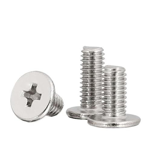 100 teile/los Kreuz CM Ultra Dünne Super Niedrigen Flache Wafer Kopf Schraube Edelstahl Bolzen M 1,4 M 1,6 M2 M 2,5 M3 M4 M5 M6(2mm x100pcs) von HEXHUASR