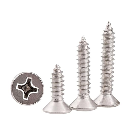 100 teile/los M1 M1.2 M1.4 M1.7 M2 M2.6 Mini 304 edelstahl Kreuz Flachen Senkkopf Selbstschneidende Holz Schraube(10mm) von HEXHUASR