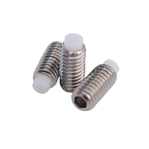 2-10 Stück POM-Nylonspitze Edelstahl-Stellschraube m3 m4 m5 m6 m8 m10 Innensechskantschraube mit Nylonspitze(M8X14 5pcs) von HEXHUASR