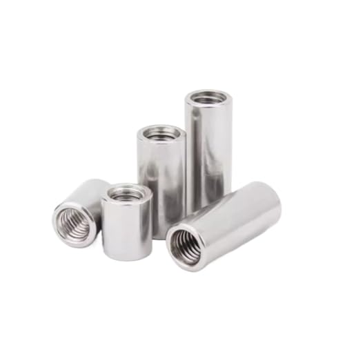 2–5 Stück M2 M2.5 M3 M4 M5 M6 M8 M10 M12 Lange Stangenkupplung Rundmutter 304 Edelstahl Abstandshalter(M10 1PC) von HEXHUASR